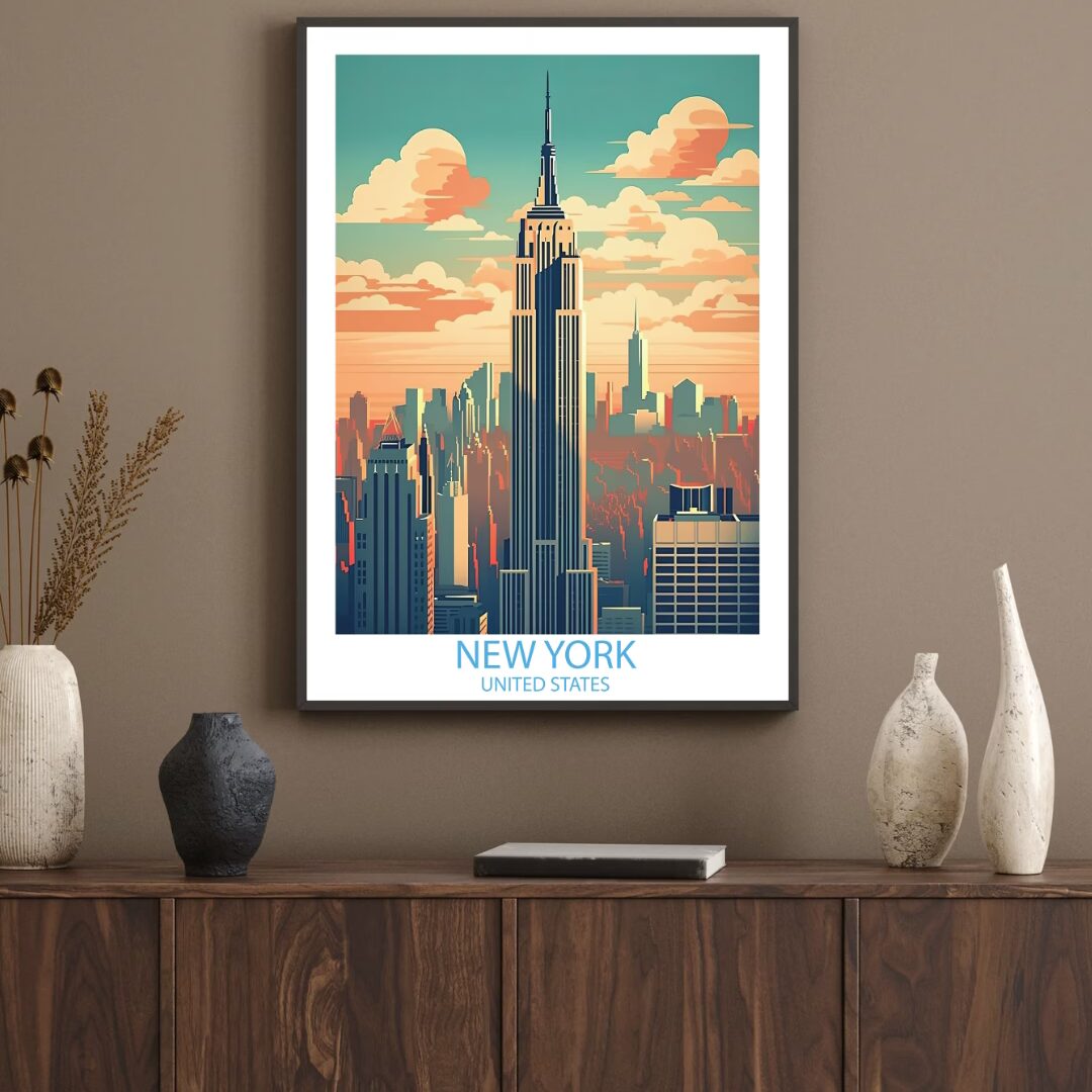 Plakat Nowy Jork USA Stany Zjednoczone 3 - obrazek 2